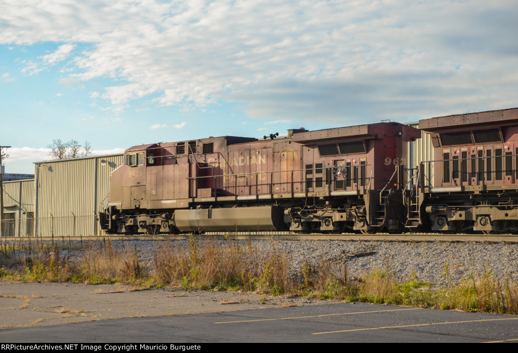 CP AC44CW Locomotive leading a train